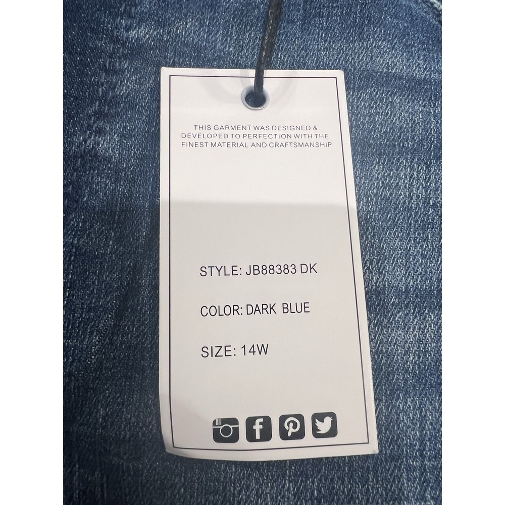 Judy Blue Women's Flare High Rise Jeans Size 14W Bohemian Western Stretchy New - Picture 11 of 11
